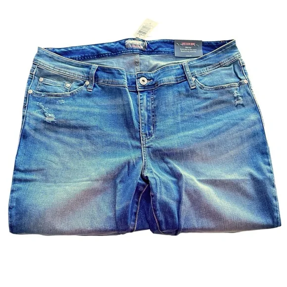 Torrid Super Luxe Stretch Slim Bootcut Medium Rise Jeans NWT in Typhoon sz 20S - Picture 4 of 9